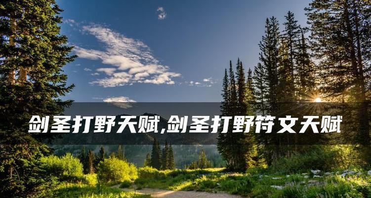 剑圣打野出装与符文攻略（无敌剑圣，丛林征服者！）